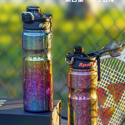 Titanium Water Bottle Thermos Outdoor Cycling Titan Canteen Drink jug Lightweight Kettle Flasks Bucket 650ML Thermal Cup Termos