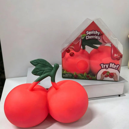 Squeeze Cherries Squeezy Stress Relief Sensory Toy Slow Rebound Fidget Toy For Adults Anxiety Relieve Relaxing Entertainment