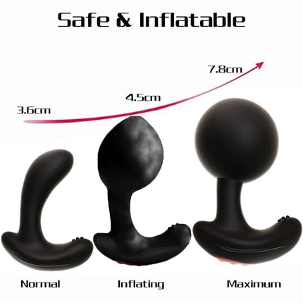 Anal Vibrator Inflatable Butt Plug Remote Prostate Massager Automatic Inflation Vibrating Male Female Prostate Stimulator