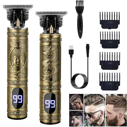 Portable Mens Beard Hair Clipper T9 Professional Electric Hair Cutting Rechargeable Hair Clipper Barber/Hair Clipper Accessories