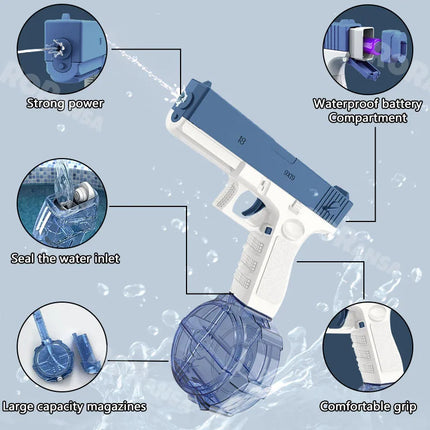 Electric Water Gun for Boys Girls Adults  Water Pistol Toys  Ideal Summer Gifts for Swimming Pool Beach Outdoor Water Toys