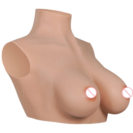 KOOMIHO Ultrathin 2TH GEN Fake Silicone Breast Forms Huge Boobs C/D/E/G Cup Transgender Drag Queen Shemale Crossdress for Men