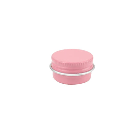 50Pcs 5g Empty Mini Pink Aluminum Jars Cosmetic Small Black Metal Tins Lip Balm Jar Refillable Make Up Sample Jar with Screw Lid