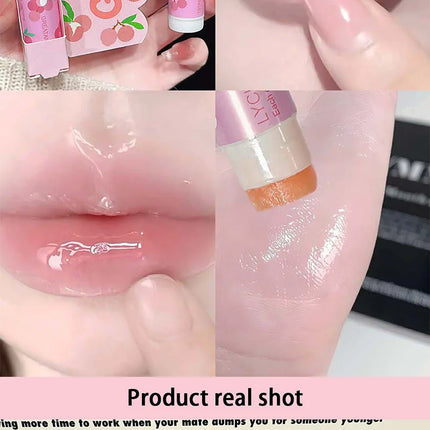 1/3Pc Fruit Lip Balm Moisturizing Clear Lip-Primer Mask Cute Jelly Tinted Lip Stick Lighten Lines Plump Lip Care Makeup