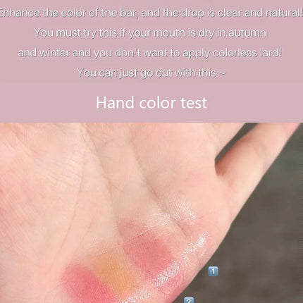 Cappuvini stacking four-color lip balm moisturizing lip balm lip care temperature change lip balm