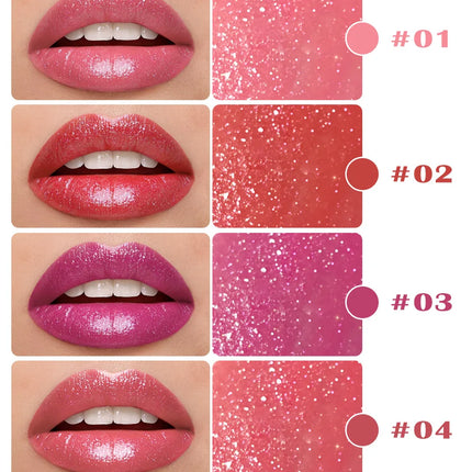 LANGMANNI 10 colors slant mouth pearlescent swivel slant mouth design lipstick single pack lipstick lasting color lip gloss