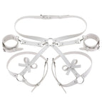 White with bow