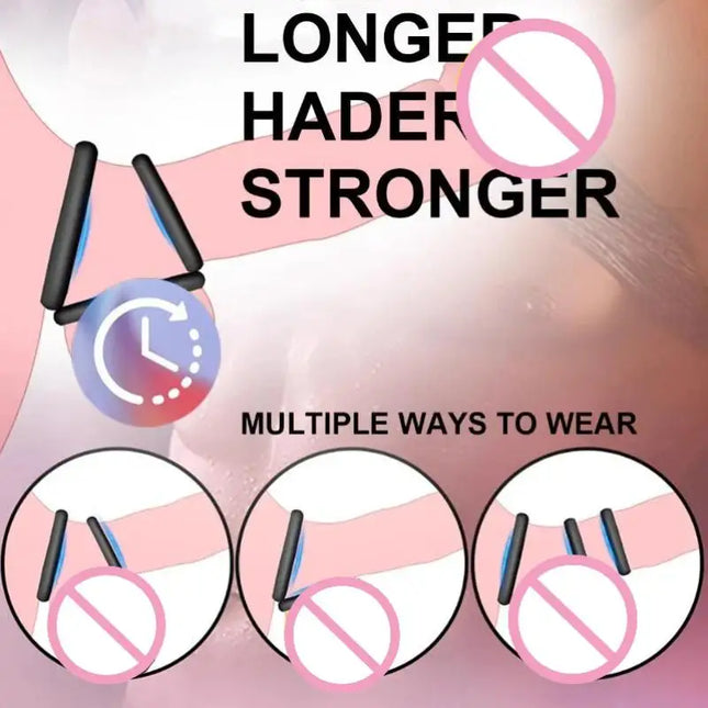 [NM]Penis Ring Silicone Cock Ring 4pcs Cock Sexual Stimulation Long Lasting Stronger Adult Sex Toys For Couples Men Gay[NM]