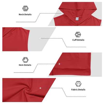 Men's Suit Sleeveless Hoodie Two-Piece Set | Fitness Training Zipper Hoodie Vest & Loose Drawstring Shorts Set (Multiple Colors)