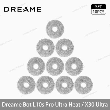 Dreame L10s Pro Ultra Heat / X30 Ultra Robot Vacuum Cleaner Accessories Main Side Brush Mop Cloth Hepa Filter Dust Bag Spare