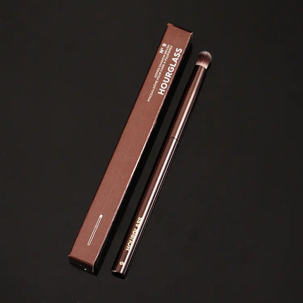 1pc Hourglass Powder Contour Makeup brushes Foundation Blusher Make up brush metal handle Concealer Bronzer high end with box
