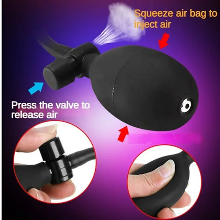 Inflatable Adjustable Size New Realistic Dildos Erotic Dildo Artificial Penis G-spot Large Anal Plug Female Masturbation Sex Toy
