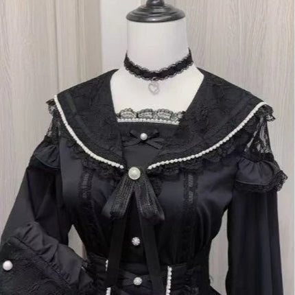 Elegant Gothic Kawaii Women Sweet Tops Vintage Y2K Tees Retro Clothing Punk Subculture T Shirts Japanese Fashion 2025 Summer