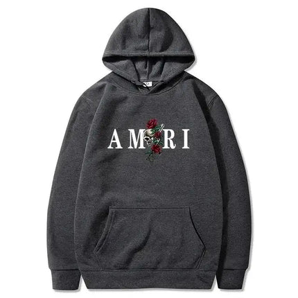 26Men's and women's fashionable clothing trends with printed sportswear Harajuku casual pullover Long-sleeved hooded