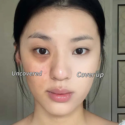 3-Color Correcting Concealer Strip Palette Hydrating Eye Brightening Concealer Contour Cream Full Coverage Oil-Control Makeup