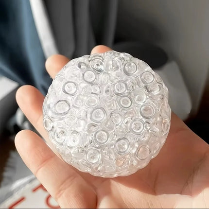 Ice Bead Squishy Balls - Super Soft Mochi Fidget Toy with Slow Rebound Texture for Anxiety Relief & Relaxation