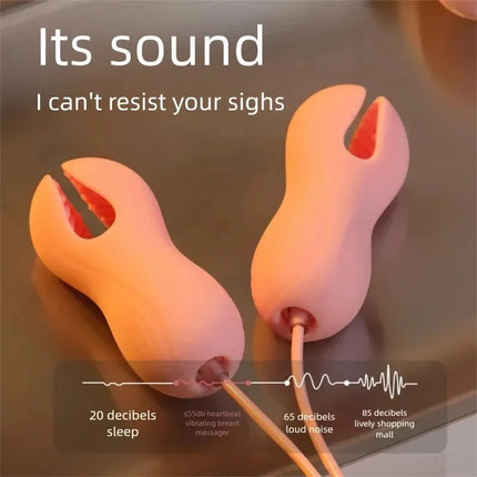 Nipple Vibrator Clamp for Women Breast Massage Nipple Clamp Enhancer Nipple Stimulator Sex Toys Couples Female Adult Supplies