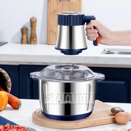 5L Electric Meat Grinder Stainless Steel Meat Cutting Grinding Machine Multifunctional Food Crusher