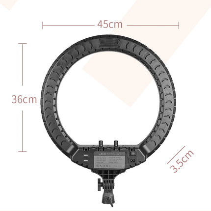 SH Ring Light 18inch Kit 36W 6500K Professional LED Control Stand Phone Holder Tube  Bag for Tattoo Lash Extension Barber Light