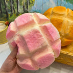 Pink pineapple bun 1