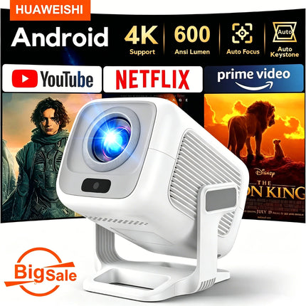 2026 Huaweishi X3 plus Projector Android 4K Native Portable 1080P Auto Focus  Video home Cinema Outdoor hd led hy320 Projetor