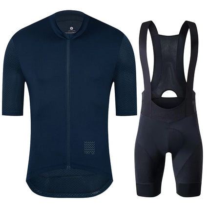 YKYWBIKE Men's Cycling Jersey Set Cycling Bib Shorts Classic MTB Kit Breathable Bike Clothes Bicycle Maillot Cycling Clothing