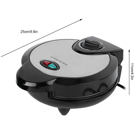 Electric Egg Roll Maker Waffle Baking Pan Ice Cream Cone Machine for Home