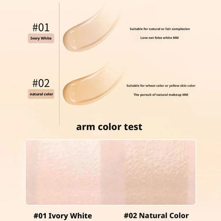 Flawless Eraser Foundation Stick,Korean Hydrating Lightweight Foundation Stick with Brush, Waterproof Thin and Cover Blemishes