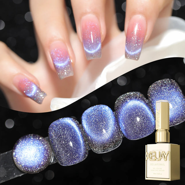 1/2PCS blueberry cat Eye gel nail polish, UV LED curing, long-acting fast drying nail art gel