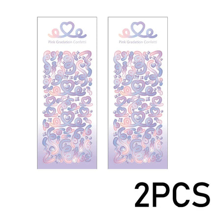 1PCS New Cute Kawaii Deco Stickers Korean Stickers Photocard Decor Kpop Decorative Toploader Scrapbooking Stickers Y 2k Samll