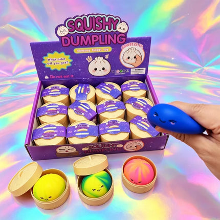 Mini Colorful Dumpling Squishy Squeeze Toy 5.5CM Cube Slow Rise Sensory Anti-stress Toy for Adults Anxiety Relief Gift