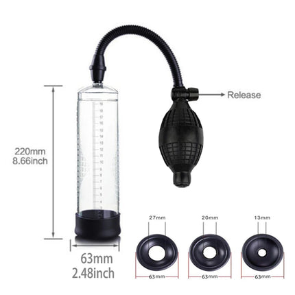 Male Penis Vacuum Pump With Penis Pump Sleeves Enlarger Extender Enhancer Erection Penile Bigger Growth Male Sex Toys for Men
