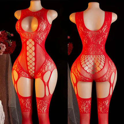 Hot Adults Women's Lingerie Sets Lace Bra One-Piece Panties Crotchless Sensual Apparel Plus-Size Mesh Bras Intimate Underwear