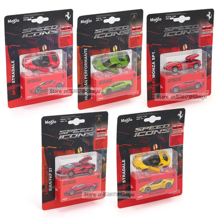 Maisto 1:64 Ferrari 812 Superfast SF90 SP1 Lamborghini 37 Chassis full alloy die-casting car model collection gift toys