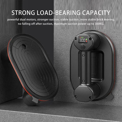 Intelligent Display Industrial Grade Electric Vacuum Suction Cup 300KG Load Heavy Duty Granite Tile Glass Lifter