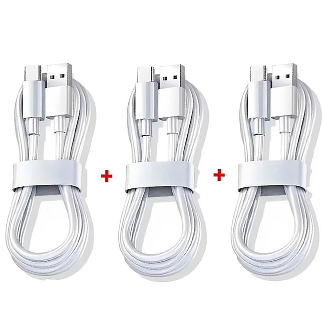 3/1PCS Quick Charging Cable 120W 10A USB A to Type C Fast Charger High-speed Data Transfer Wire Cords for Samsung Xiaomi Huawei