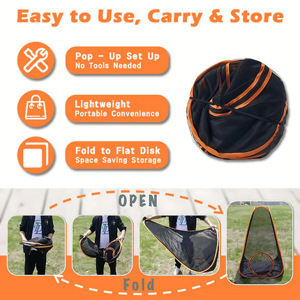 Portable Cat Tunnel Mesh Playhouse, featuring multiple cages and tunnels Includes storage bag, suitable for small animals