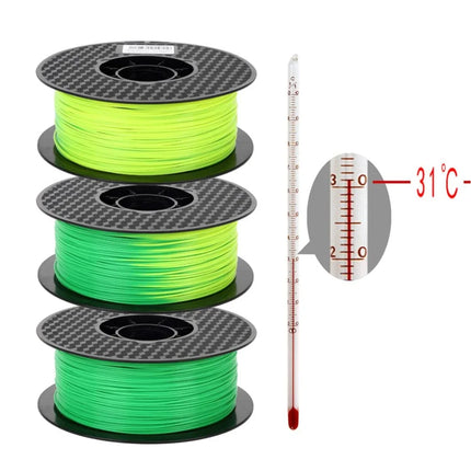 Temperature Color Change Filament PLA 1.75mm 1kg 500g 250g 200g 3D Printer Material PLA Temperature Reaction Filament Blue Black