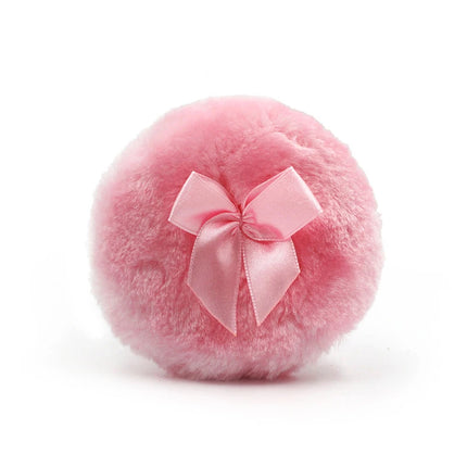 Professional Plush Bowknot round Makeup Sponge Soft Fluffy Loose Powder Puff Cute Foundation Cosmetic Beauty Tool