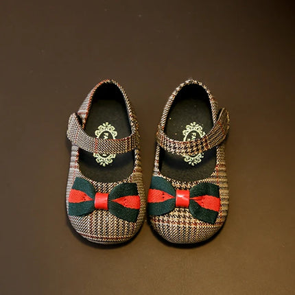 NEW Classic Winter Princess Shoes Baby Soft-solar Toddler Shoes Girl Children Plate Cloth Single Shoes 0-3 Years Old Bow Sandals