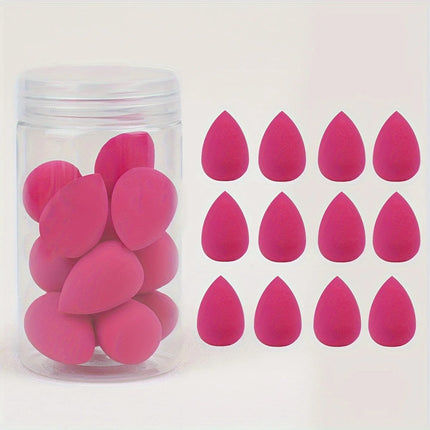 12pcs Mini Makeup Sponges - Soft, Latex-Free for Flawless Foundation Application, Wet & Dry Use, Alcohol-Free