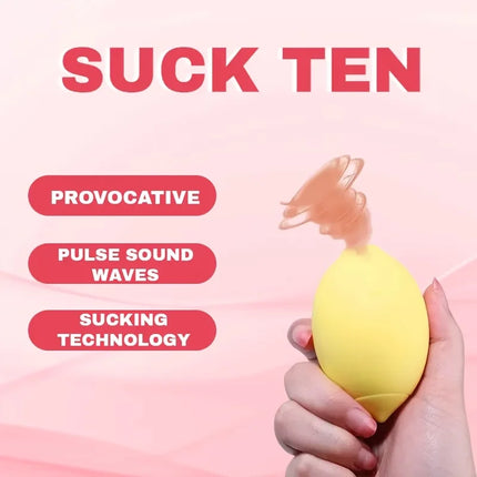 Clit Sucker Sucking Lemon Vibrators 10 Power Suction Love Egg Nipple Stimulator Adult Sex Toys Female Masturbator Women's Spring