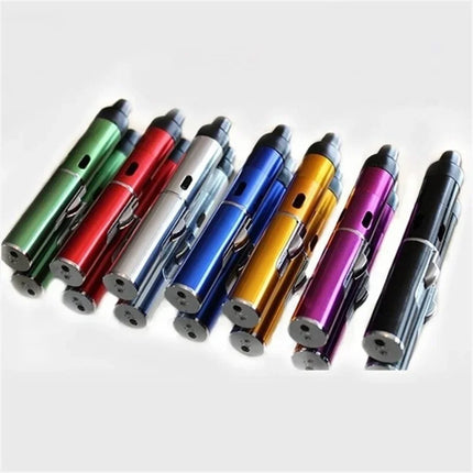 Mini Portable Aromatherapy Lighter Multifunction Smoking Pipes  with Volcanic Stone Metal Tobacco Pipes Cigarette Smoking Gift