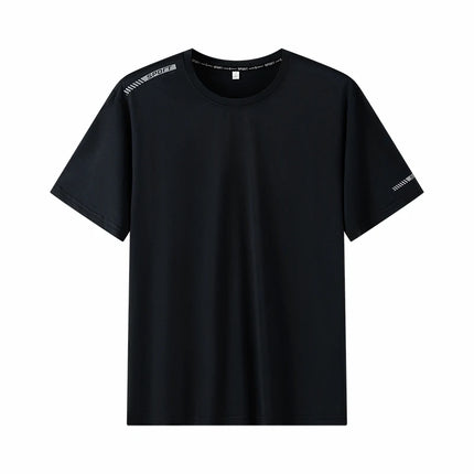 Plus Size T-shirt Men for 110-175kg Pack of 1/3 Breathable Quick Dry Tees Big Oversized Round Neck Short Sleeve Sport T-shirt