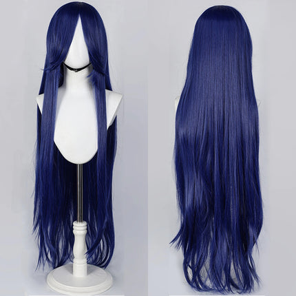 100CM Long Straight Wig With Bangs Synthetic Cosplay Wig For Women Pink Purple Cosplay Wigs for Party For Halloween