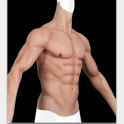 Dokier Silicone Realistic False Fake Muscle Belly Body for Cosplayers Artificial Simulation Muscle Chest Man Crossdressers - TOYS-SUCE