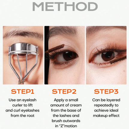 Mistine Waterproof Mascara 24-Hour Curling Lifting Lengthening Mascara No Clump Smudge-Proof Black Mascara 5g 1  Count