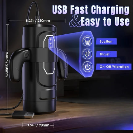 Automatic Men's Masturbator Cup Vibration Blowjob Sucking Machine Orgasm Erotic For Men Penis Training Sex Toys Adults Goods 18+
