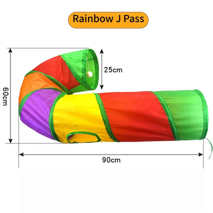 Cat Tunnel Pet Supplies Cat S-Type Play Tunnel Foldable Cat Tunnel Cat Toy Breathable Drill Barrel for Indoor Loud Paper