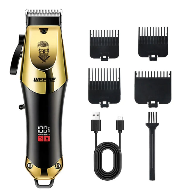 Hair Cutting Machine Electric Vintage Hair Clipper Portable Cordless Shaver Barber USB Fast Charging Hair Trimmer For Hairdresser